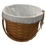 Lined Hand Woven 1/2 Bushel Longaberger