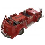 Vintage Red Metal Fire Truck