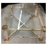 Brass & Glass Coffee Table