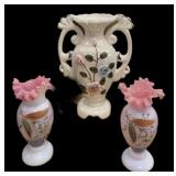 (3) Estate Vases
