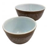 (2) Pc Pyrex Mixing Bowls