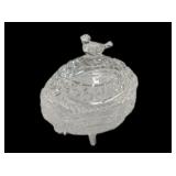 Bird Footed Crystal Candy Dish