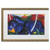 Blue Horses Giclee By Franz Marc