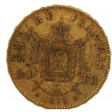 1870 Napolean III France 20 Gold Francs