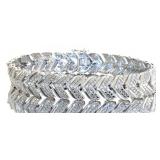 Brilliant 1.00 ct Diamond Wavelink Bracelet