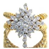 14kt Gold Brilliant 1.30 ct Vintage Diamond Ring