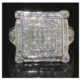 Princess Cut 1.00 ct Natural Diamond Ring