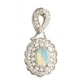 Genuine Ethiopian Opal Designer Pendant