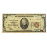Series 1929 Kansas City $20 National Currency Note
