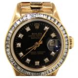 18kt Gold Rolex Oyster Pepetual Lady President