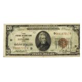 Series 1929 Cleveland $20.00 National Currency