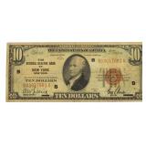 Series 1929 New York $10.00 National Currency