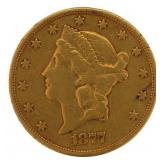 1877-S Liberty Head $20.00 Gold Double Eagle