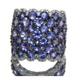 Natural 5.05 ct Tanzanite Dinner Ring