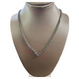 10kt Gold 3.00 ct Diamond Riviera Evening Necklace