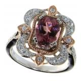 14kt Gold 2.31 ct Tourmaline & Diamond Ring