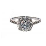 14k Gold 1.36 ct Round Brilliant Diamond Ring