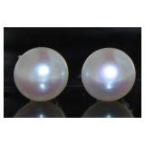 Genuine White Freshwater Pearl Earrings