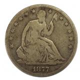 1877 Seated Liberty Half Dollar