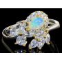 Genuine Australian Opal Designer Ring