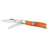 ROUGH RYDER RR111 PEANUT ORANGE BONE KNIFE