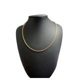 14kt Gold 17.5" Rope Twist Chain