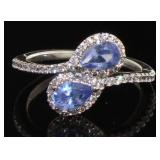 Beautiful 1.50 ct Tanzanite "Forever Us" Ring