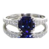 Cushion Cut 1.60 ct Sapphire Dinner Ring