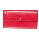 Louis Vuitton Long Pink Sarah Wallet