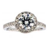 14k Gold 1.94 ct Round Brilliant Lab Diamond Ring