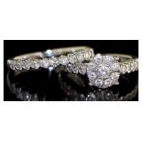 10kt Gold 1.00 ct 2pc Diamond Wedding Set