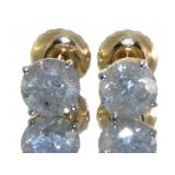 10kt Gold 1.00 ct Diamond Stud Earrings