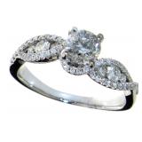 14kt Gold 1.05 ct Round Brilliant Diamond Ring