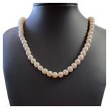 24" White Freshwater Cultured Pearl Necklace