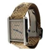 Ladies Cartier Tank Solo Python Watch