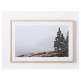 36 x 24 Framed Foggy Seaside Art