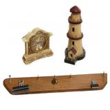 Clock, Lighthouse, Key Holder,