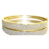 Quality Diamond Accented Bangle Bracelet