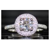 18kt Gold Brilliant 1.33 ct Diamond Designer Ring