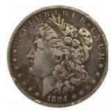 1884 New Orleans Morgan Silver Dollar