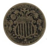 1882 Shield Nickel