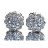 14kt Gold 1/2 ct Diamond Vintage Stud Earrings