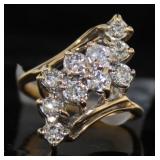 14kt Gold Brilliant .80 ct Quality Diamond Ring