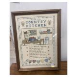 Country kkitchen Framed Stitching