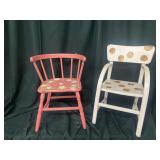 Two painted children