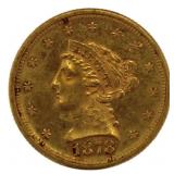 1878-S Liberty Head $2.50 Gold Quarter Eagle