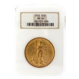 1922 MS60 Saint Gaudens $20.00 Gold Double Eagle