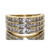 10kt Gold Channel Set 1.00 ct Diamond Ring