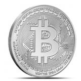 1 Ounce: Bitcoin BTC .999 Fine Silver Coin