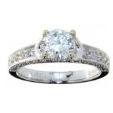 14kt Gold 1.74 ct Round Brilliant Diamond Ring